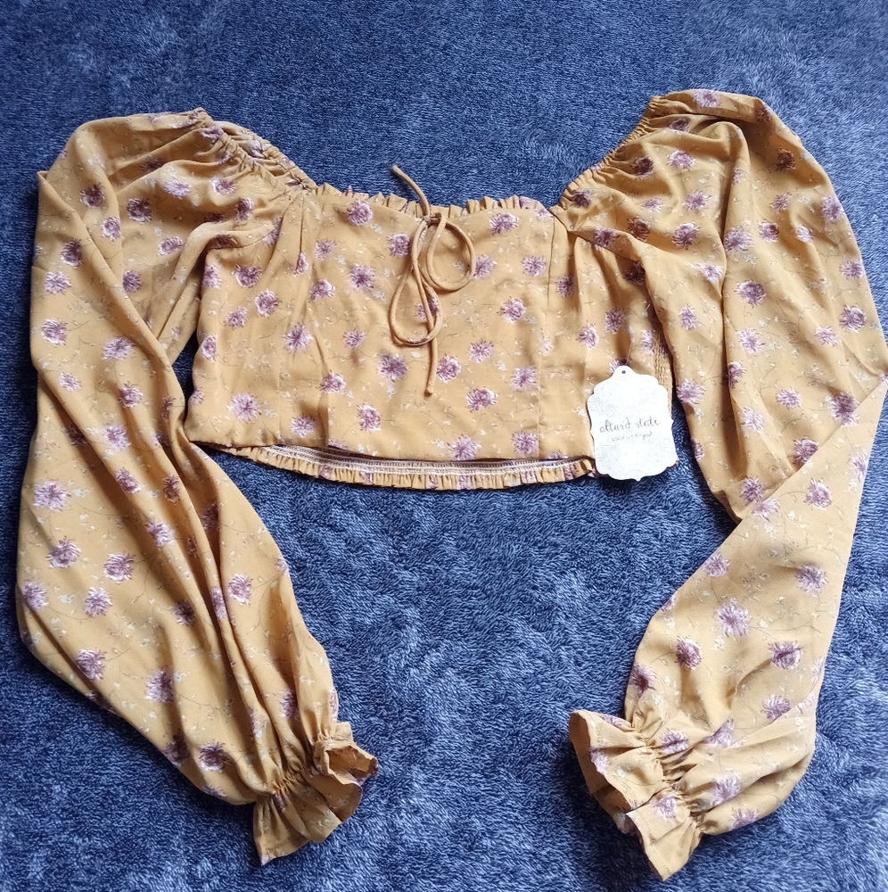 Altar'd State cropped peasant top
